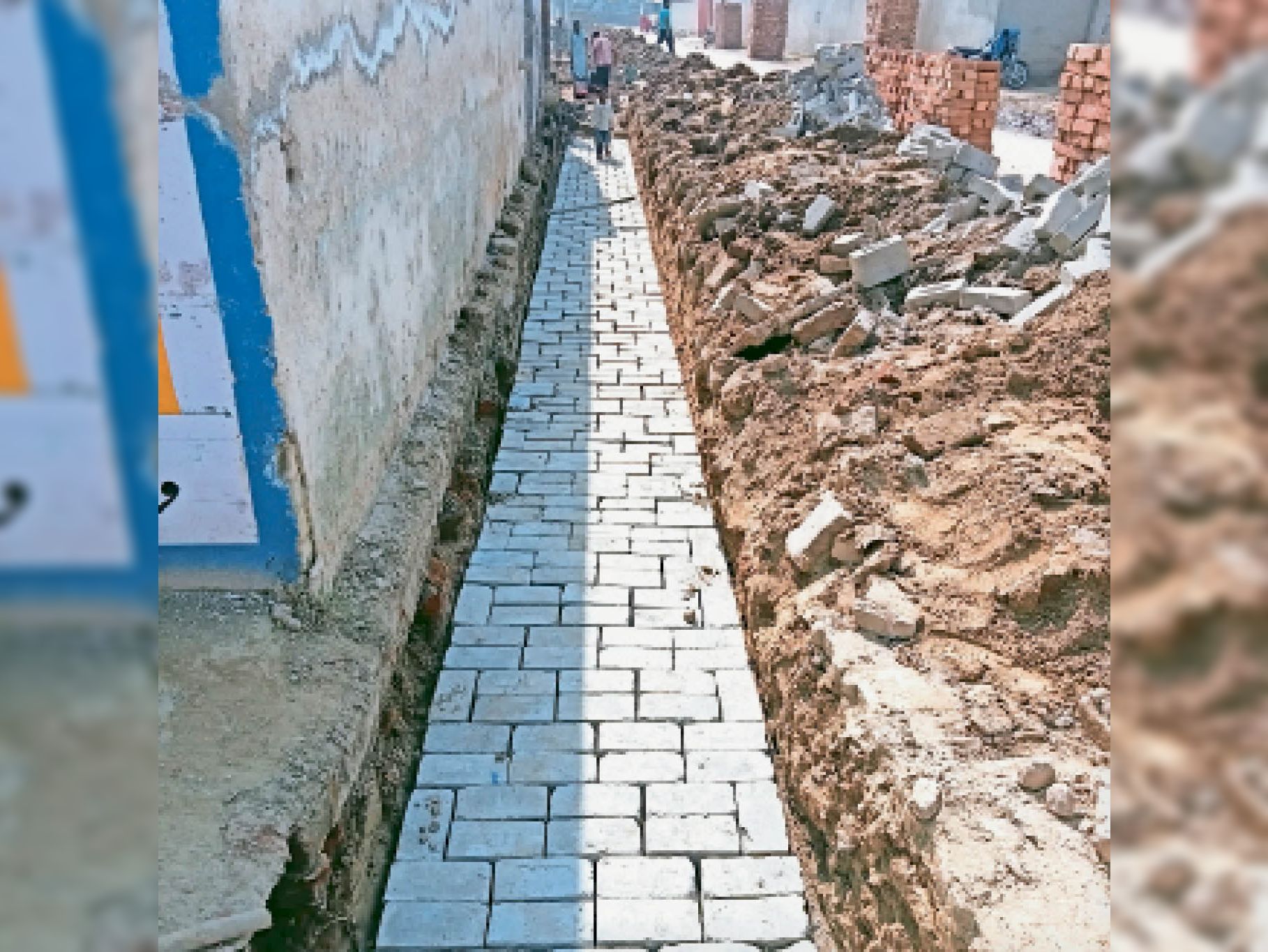 Allegation of using substandard material in the drainage drain of ...