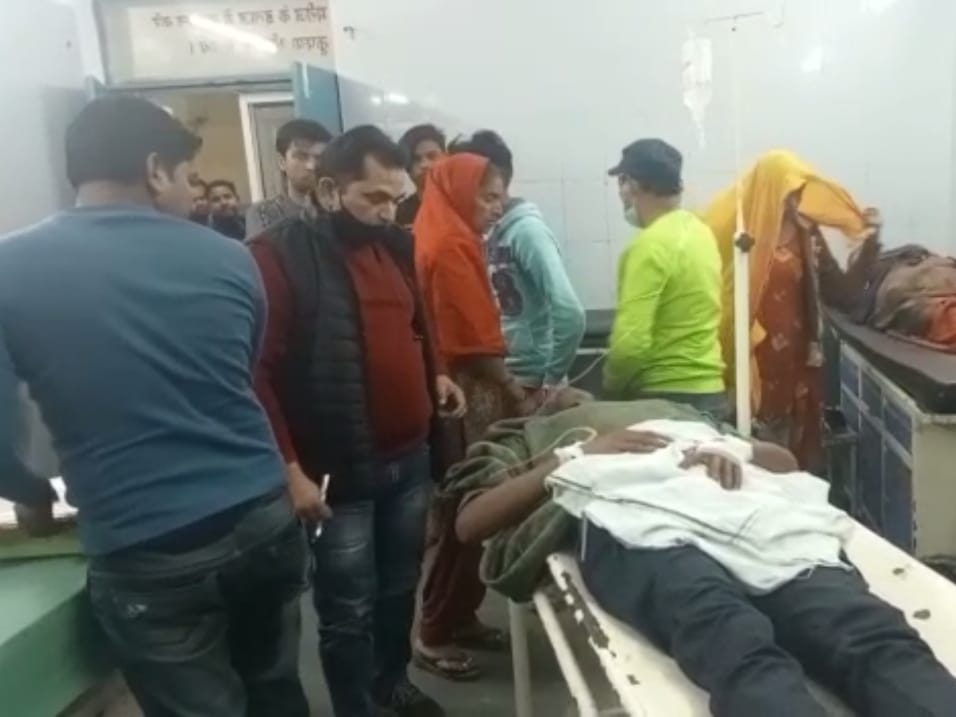 Injured youth admitted to hospital.