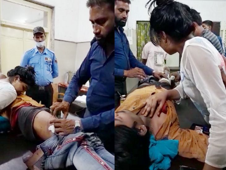 प्रफुल्ल कश्यप के पैर पर चाकू से वार किया गया था।