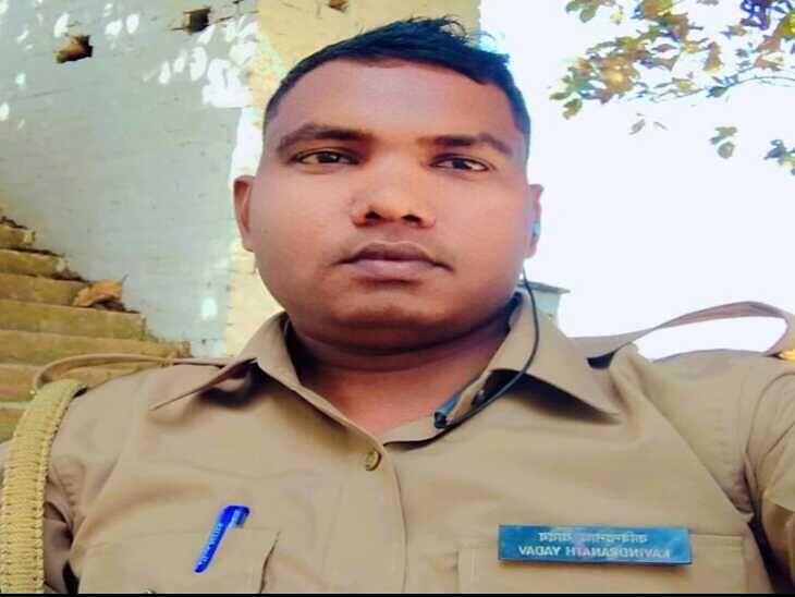 In the board examination, he was doing duty in the guard room of the Inter College, the soldier