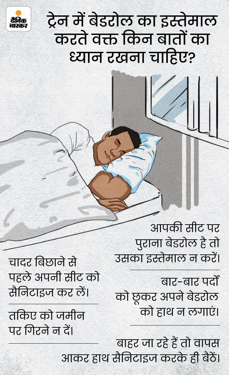 Sheetblanket will not have to be taken in the train, service resumed