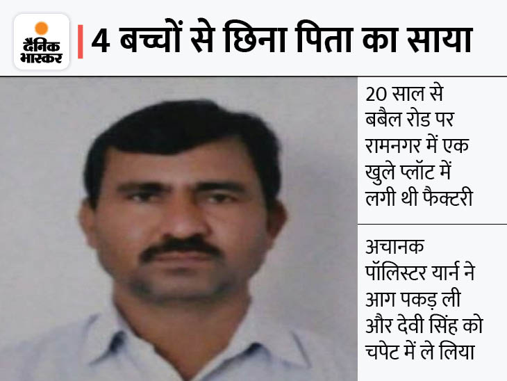 Owner burnt alive due to fire in handloom factory of Panipat पानीपत