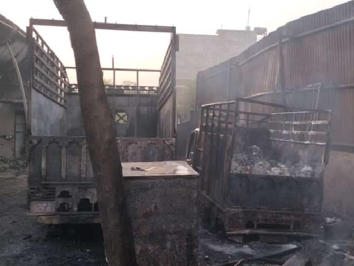 Jaipur Plastic Factory Fire Accident Video Update Massive fire in