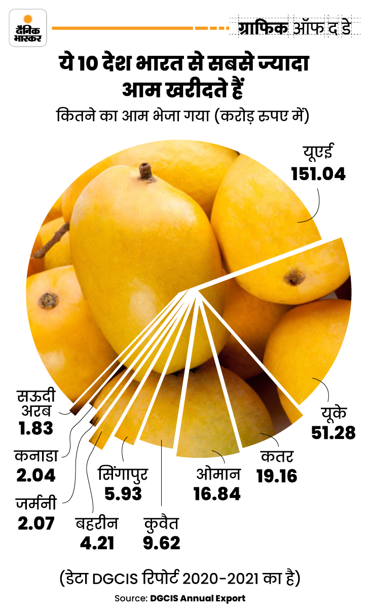 India Mango Export Data Infographic 2022 Updated; From UAE UK To Oman