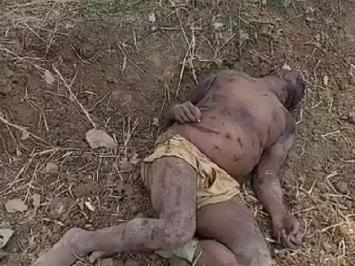 गांव से एक किमी दूर मिला किसान का शव।