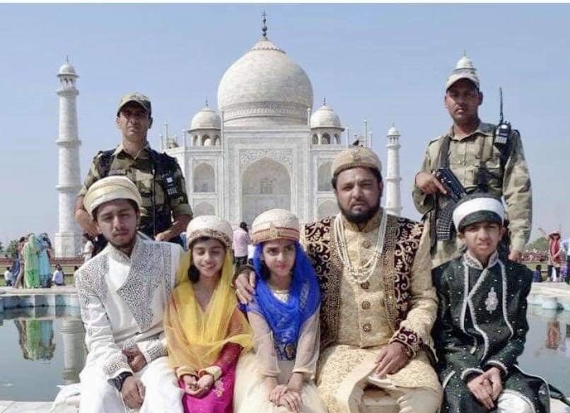 Prince Tusi comes to the Taj Mahal with family. - file photo
