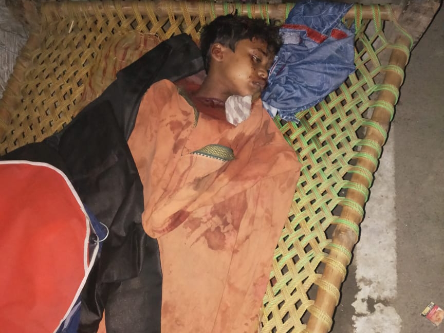 मृतक का शव। - Dainik Bhaskar