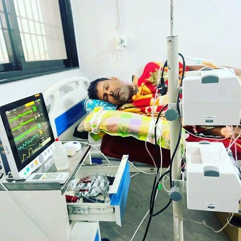 पिछले कुछ सप्ताह से निशांत उपाध्याय रायपुर के एक अस्पताल में एडमिट थे।