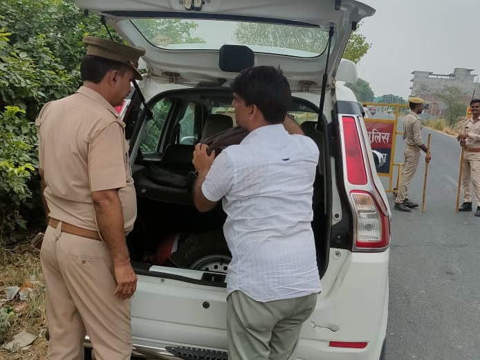 नगर में चलाया गया सघन चेकिंग अभियान