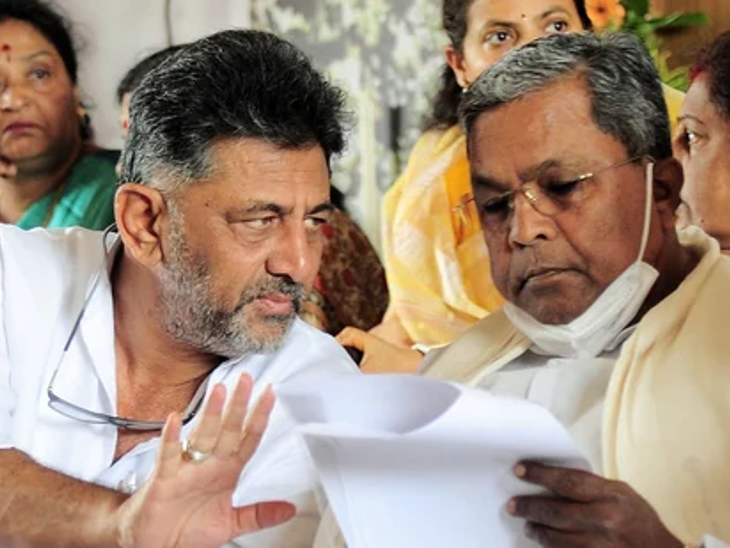 Karnataka Congress state president DK Shivakumar (left) and Siddaramaiah (right) are going to do different programs at an interval of 12 days.  For this, both the leaders have sent an invitation to Rahul Gandhi.