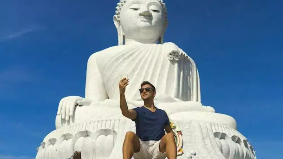 Taking selfies with Buddha is considered a disrespect to Buddha in Sri Lanka.