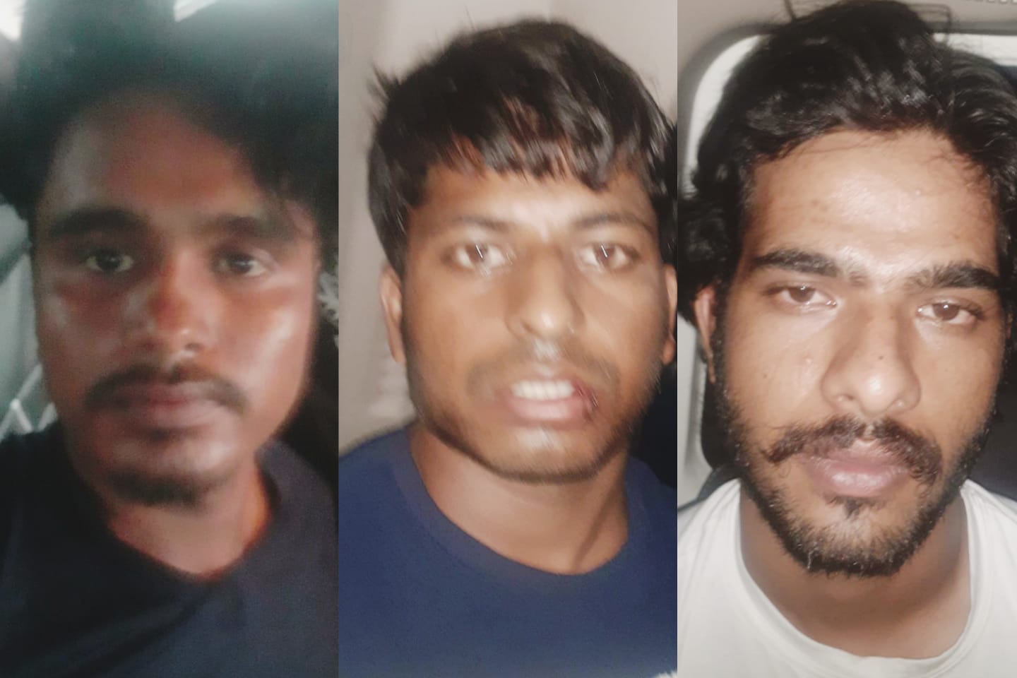 पुलिस कांस्टेबल पर हमले का मुख्य आरोपी बलवीर उर्फ वीरसा व दो अन्य साथी श्रवणसिह उर्फ विलन व महावीर उर्फ गुजर डॉन ।