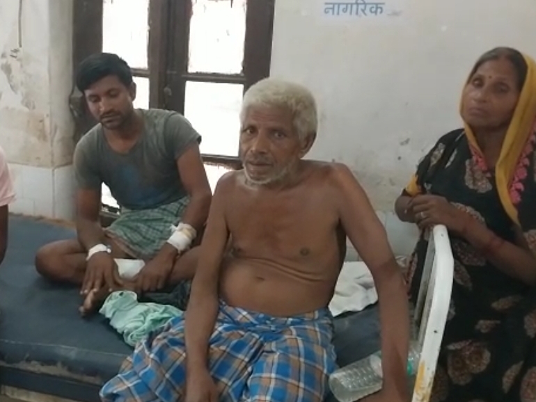 जख्मी लोग।