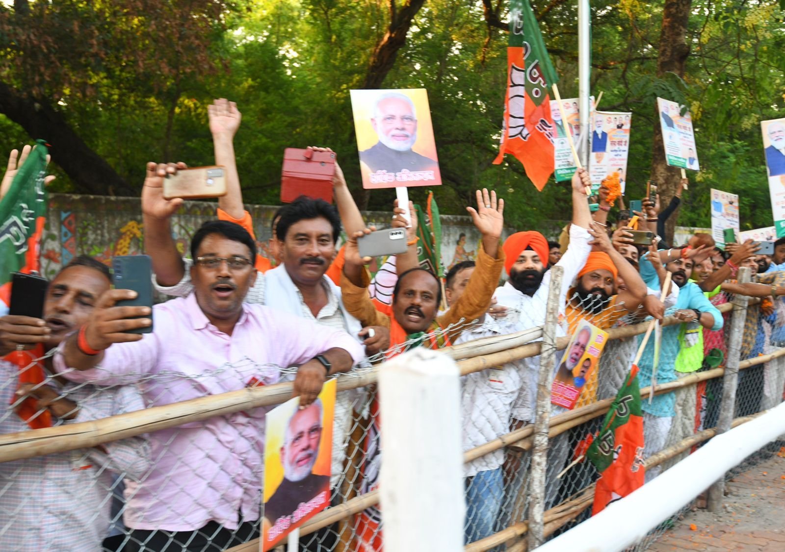 पटना में लोगों ने मोदी का ऐसे किया स्वागत।