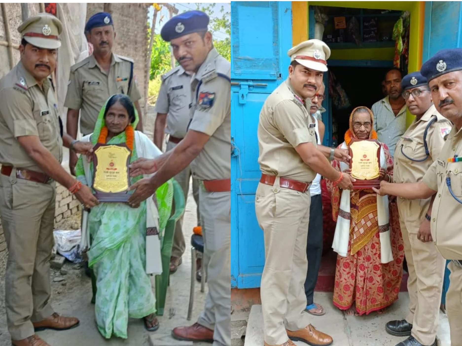 RPF द्वारा स्वतंत्रता सेनानी के पत्नी का हुआ सम्मान - Dainik Bhaskar