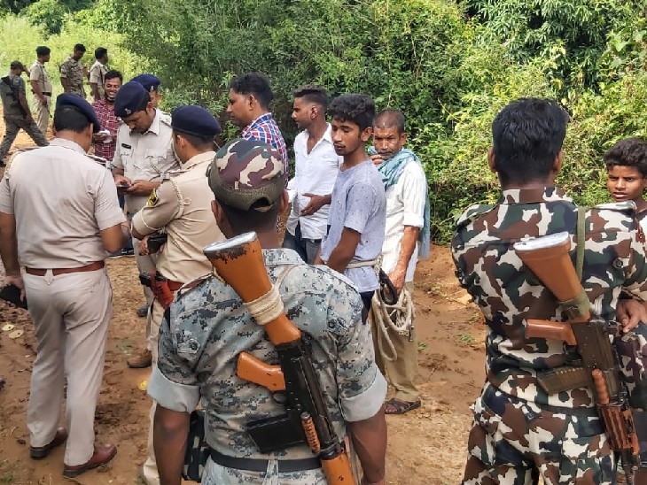 छानबीन करने पहुंची पुलिस।