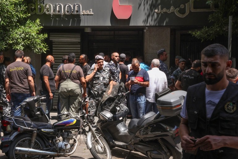 The Lebanese army, local police and intelligence agents cordoned off the area and dispersed the crowd gathered around it.