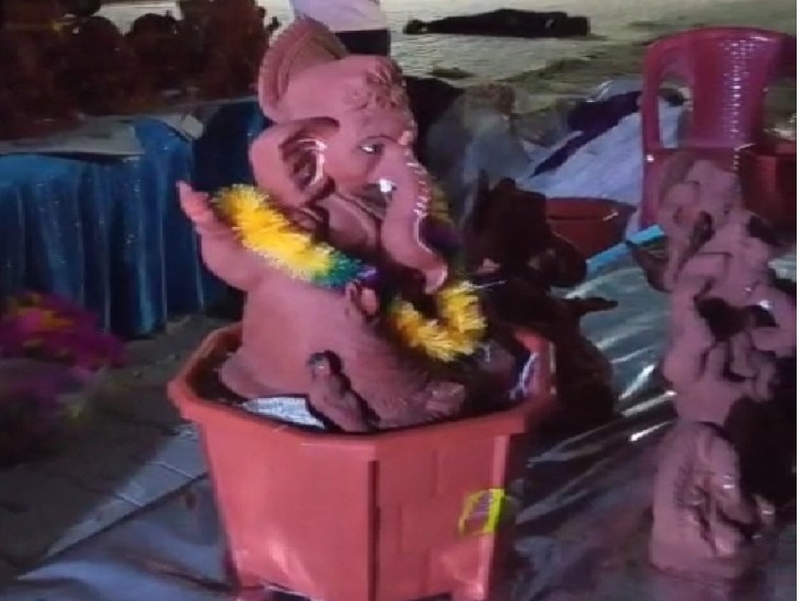 इस बार इकोफ्रेंडी गमले वाले मिट्‌टी के गणेश की डिमांड ज्यादा