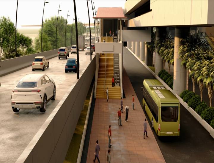 ऐसा होगा फ्लाइ ओवर के नीचे सिटी बस स्टेशन