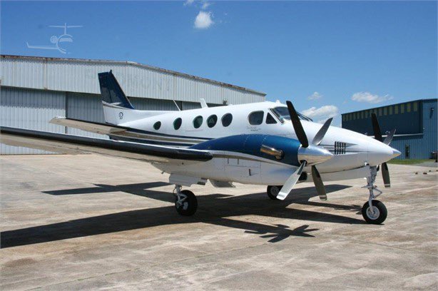 This photo is of a Beechcraft King Air 90 aircraft.  One such plane was stolen from Tupelo Airport.  It is a double engine 9 seater plane.