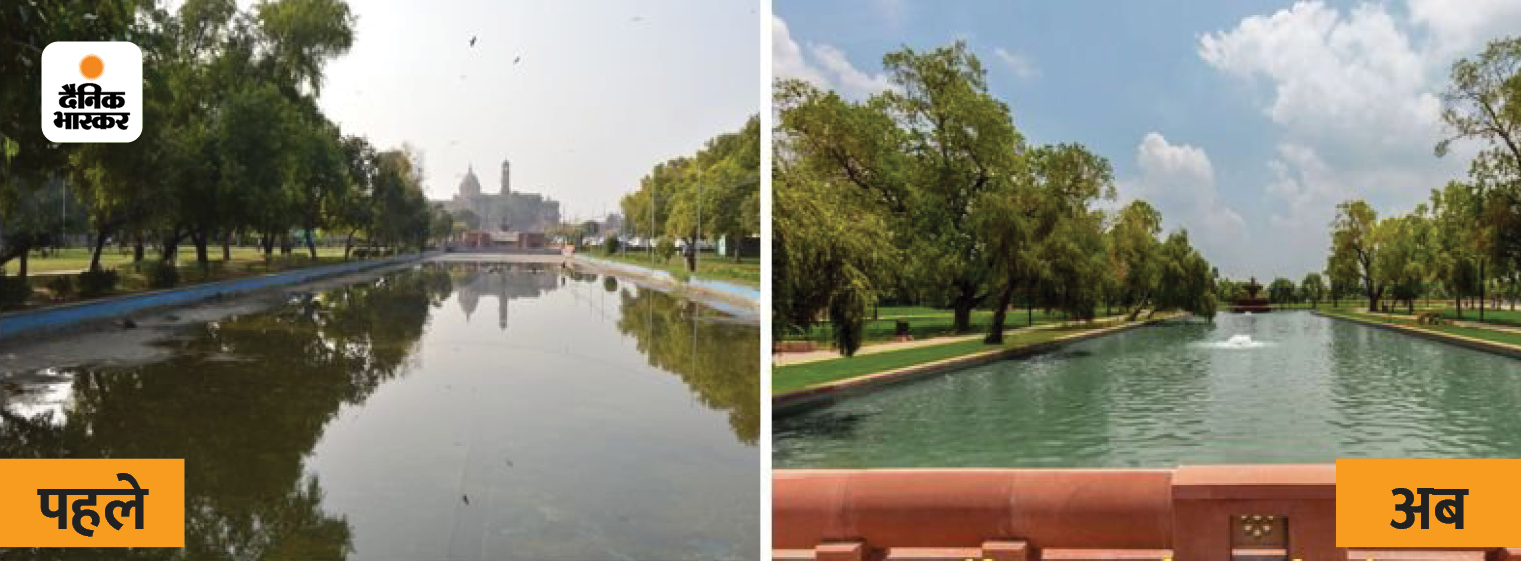 The canal has been completely cleared, 16 bridges have also been built for pedestrians.  Boating can also be done here.