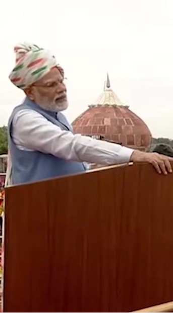 15 अगस्त 2022 को लालकिले से देसी खिलौनों का जिक्र करते पीएम।