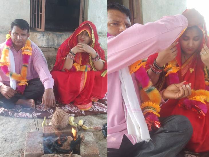 रीवा के मंदिर में पूरी रस्मों के साथ शादी हुई। इसके 4 घंटे बाद दुल्हन फरार हो गई।