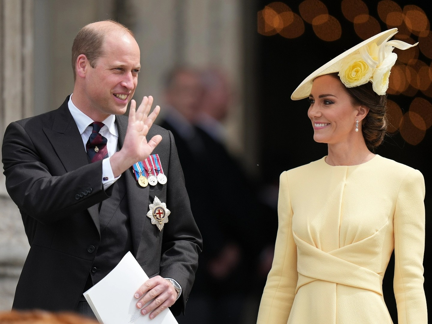 Prince William and his wife Kate.  William, born in 1982, was by now the Duke of Cambridge.  His wife Kat was the Duchess of Cambridge.