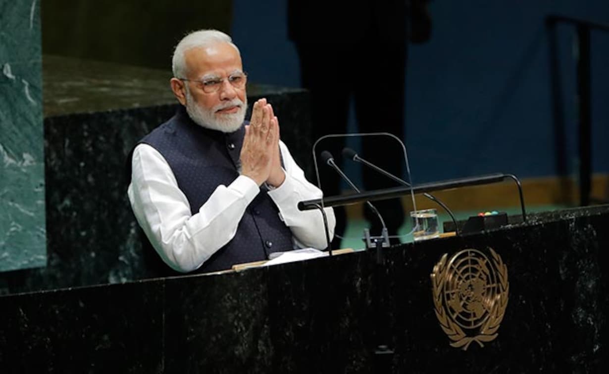 मोदी 2019 में संयुक्त राष्ट्र महासभा की बैठक के लिए न्यूयॉर्क गए थे। इसके बाद दो साल तक कोविड रहा। इस बार प्रधानमंत्री नहीं जा रहे हैं। (फाइल)