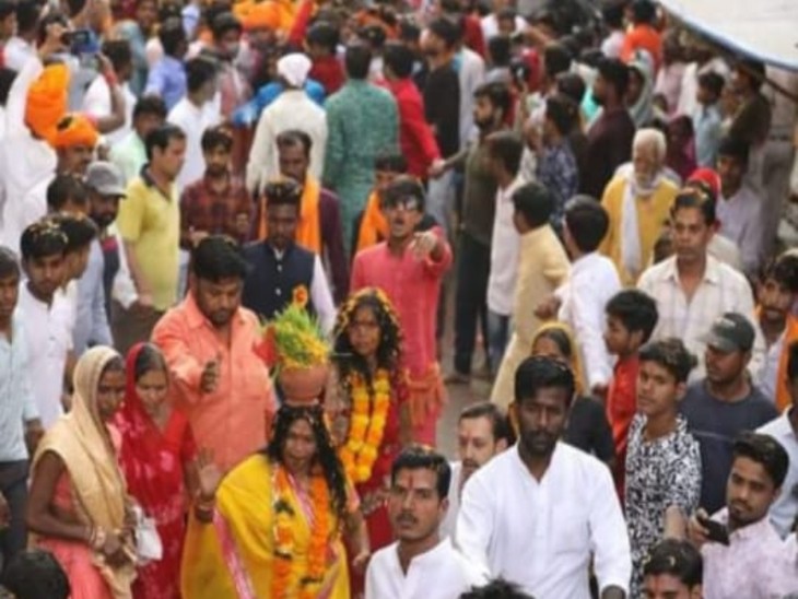 पिछले वर्ष निकाली गयी खप्पर यात्रा।