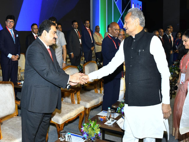 Gautam Adani Ashok Gehlot Invest Rajasthan Summit Latest Photos Update अडाणी बोले राजस्थान