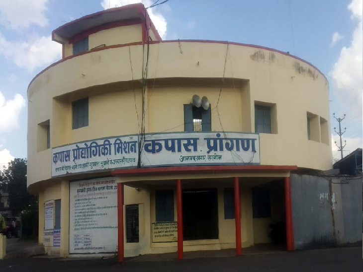 आनंद नगर स्थित कपास मंडी। - Dainik Bhaskar