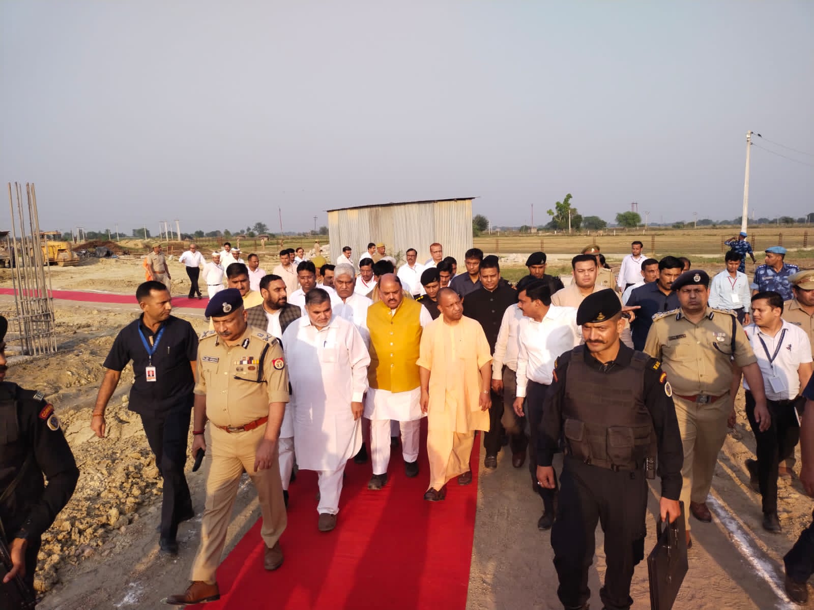 The commissioner will now supervise the construction, inaugurated the