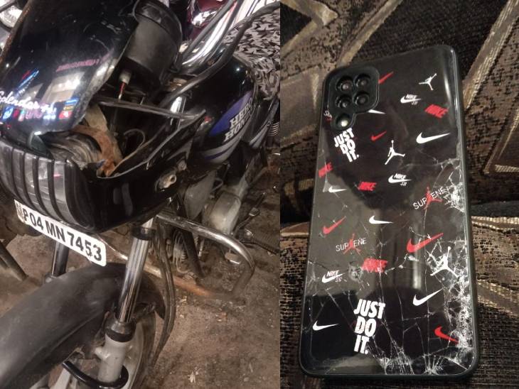 रिटायर्ड डीजीपी अंसारी ने लड़के की बाइक में तोड़फोड़ कर दी। मोबाइल भी तोड़ दिया।