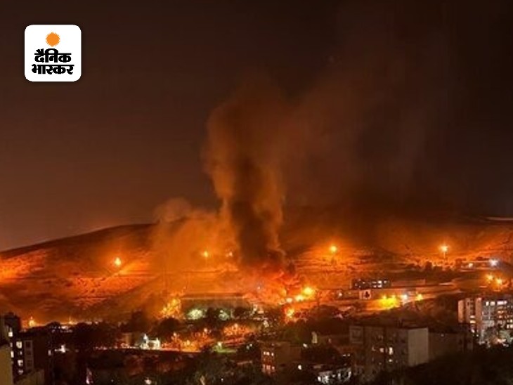 Fire breaks out in Tehran's Evin prison. During this, high flames and plumes of smoke were seen.