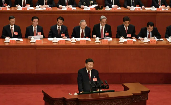 The Congress of the CCP, to be held once in five years, was held in the Great Hall of the People. During this 2,300 party members were present.