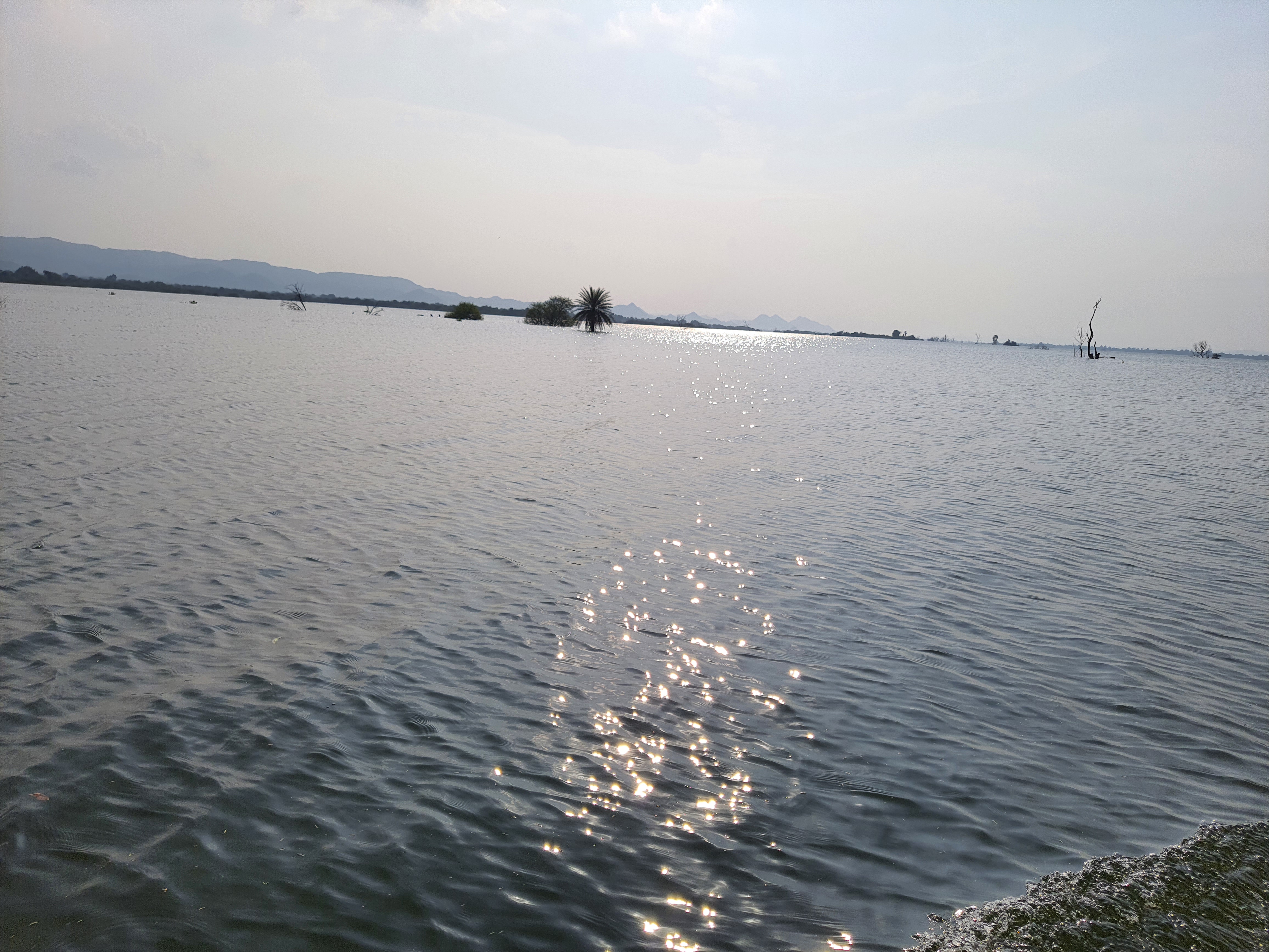 कुकरा राजघाट गांव के चारों ओर नर्मदा का पानी है। नजारा समुद्र जैसा नजर आता है। बारिश होने पर यहां समस्या और बढ़ जाती है।