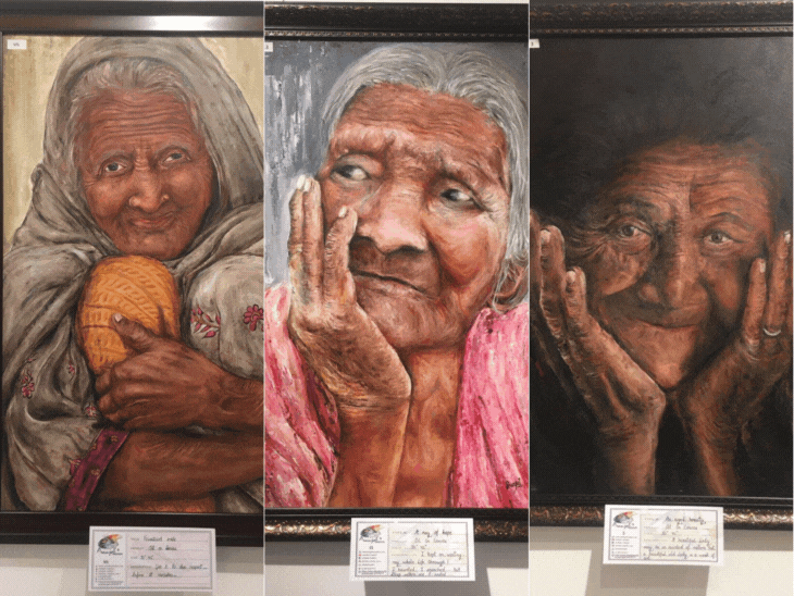 With oil painting on canvas, spread the color of your imagination