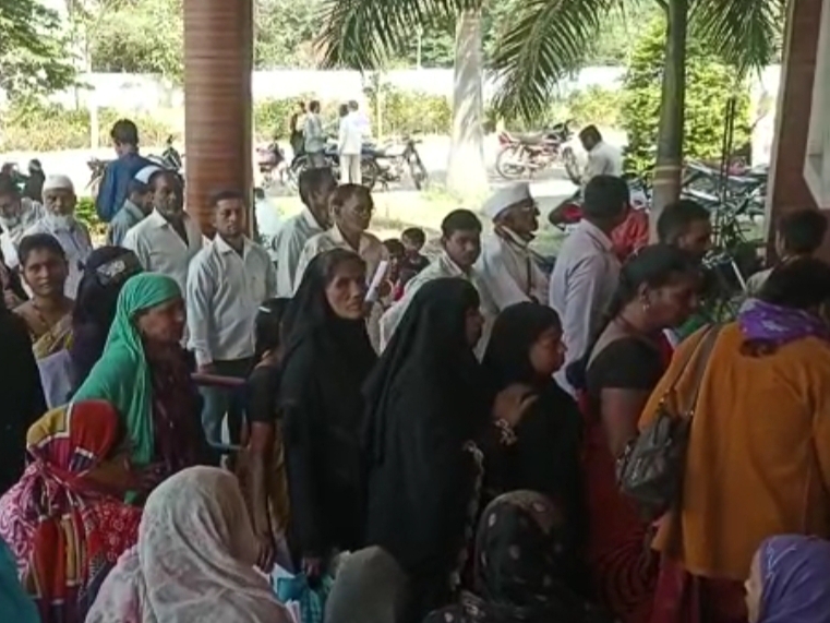 Patients and their relatives upset due to having only one slip counter ...