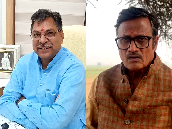 Jaipur Rajender Rathore Rajasthan bjp president satish pooniya and dy leader rajendra rathore ...