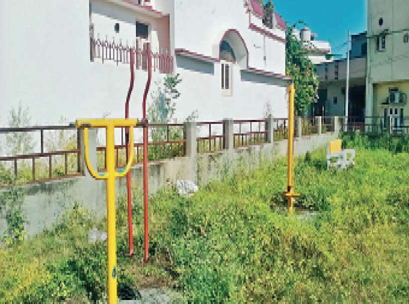 Swings in parks are broken, open gym equipment is disappearing, grass