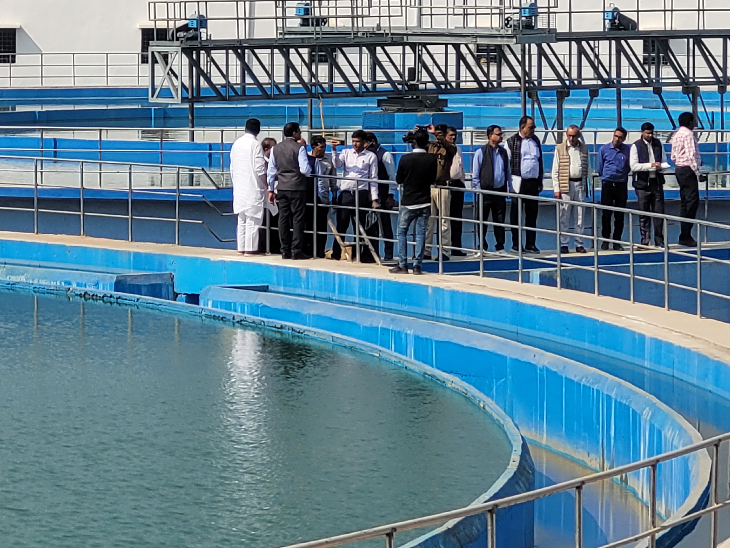 Ganga water filled in water purification center located in Abagilla