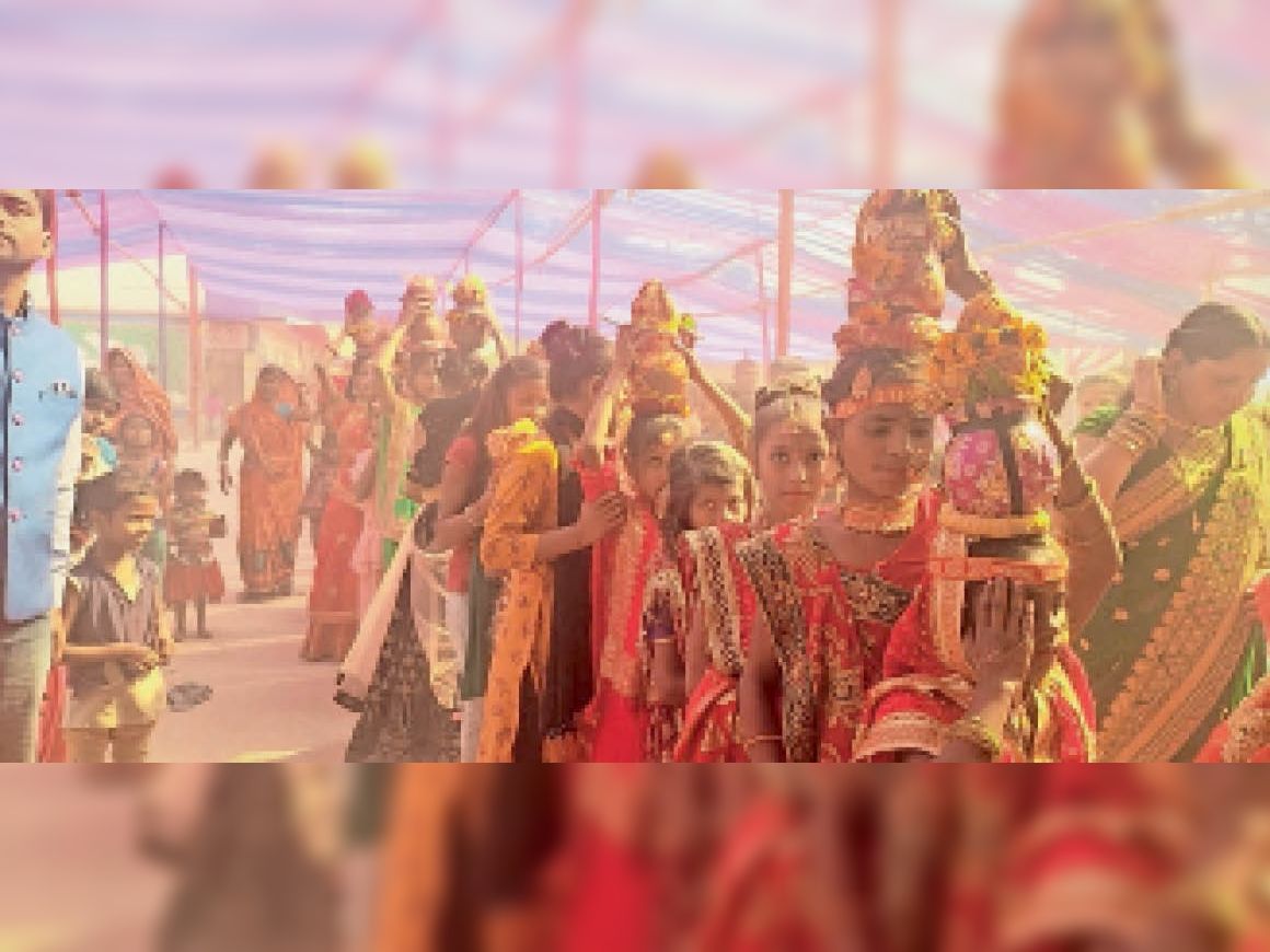 The inauguration started with the establishment of the Kalash, the ...