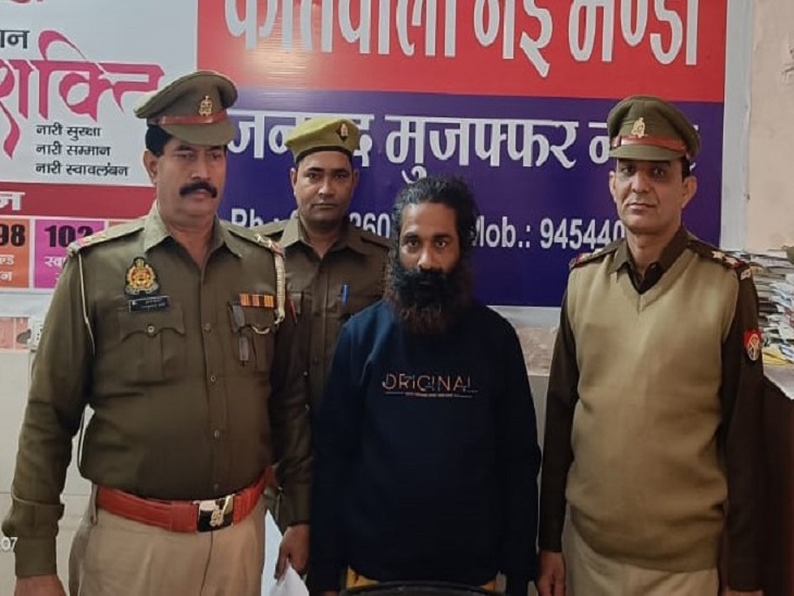 नई मंडी कोतवाली पुलिस की गिरफ्त में प्रवीण शिवाजी कांवले।