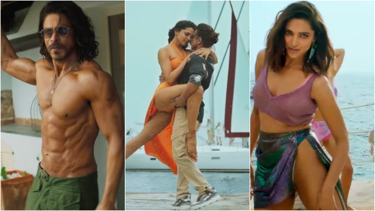 Both Shahrukh and Deepika are seen in bold look in the song.