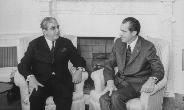 अमेरिकी राष्ट्रपति रिचर्ड निक्सन के साथ याहया खान।