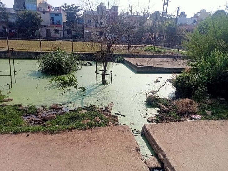 32 एकड़ क्षेत्र में हो रखा सीवरेज का जलभराव