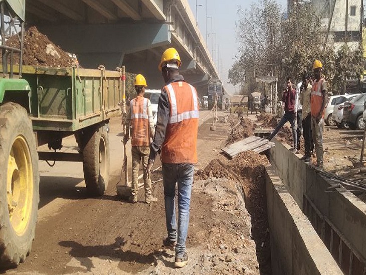 कलेक्टर के निर्देश के बाद भी निर्माण में बरती जा रही लापरवाही