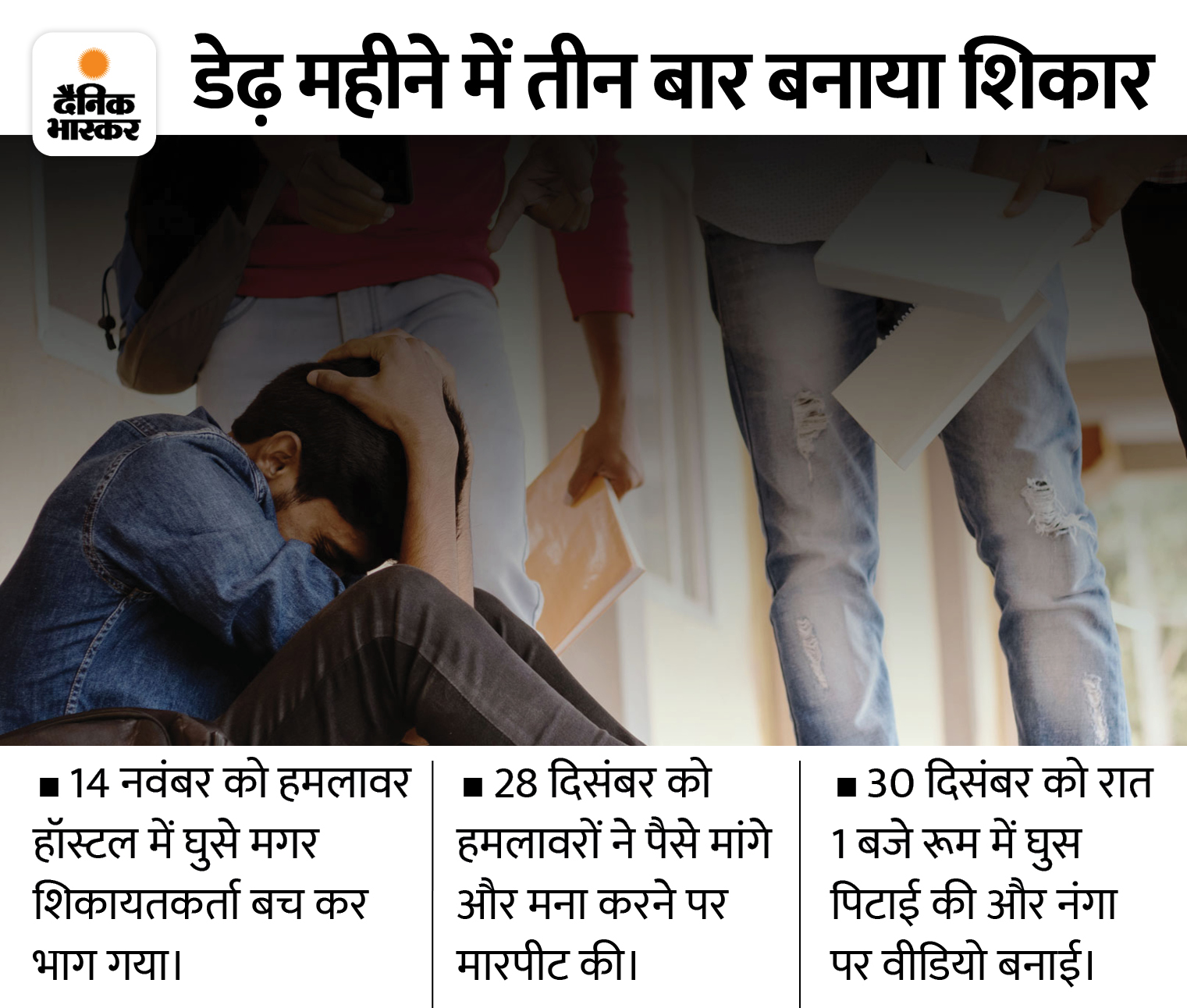 इंजीनियरिंग कॉलेज के कमरे में ले जाकर बंधक बनाया, नंगा कर बनाई वीडियो