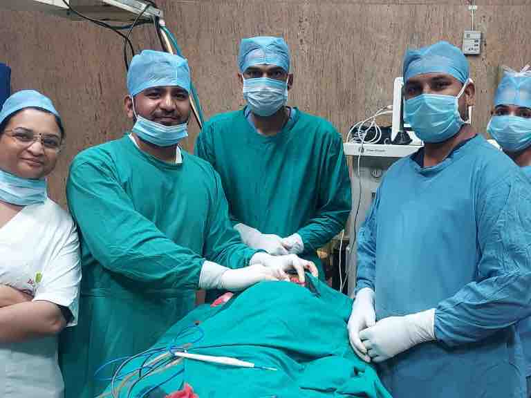 Tennis ball size lump removed from two and a half year old child, there